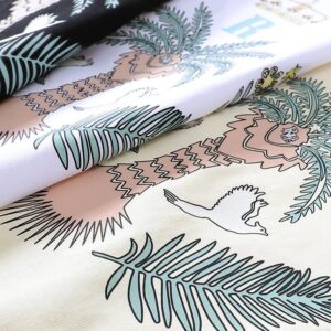 rhude island palm graphic tee multicolor