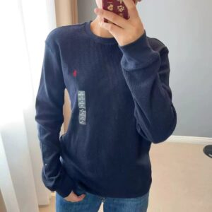 ralph lauren waffle knit sweater multicolor