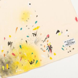 lanvin x gallery dept paint splatter tee beige