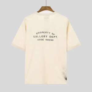 lanvin x gallery dept paint splatter tee beige