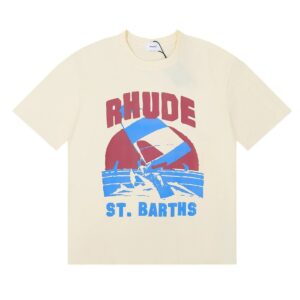 rhude sail print t shirt multi
