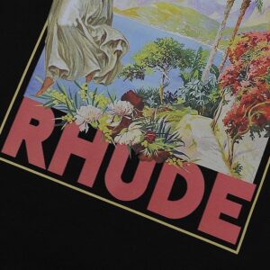 rhude print t shirt multi