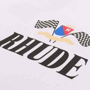 rhude logo print t shirt multicolor