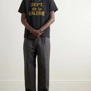 gallery dept black tee multicolor