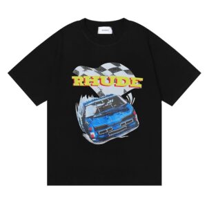 rhude racing t shirt multicolor