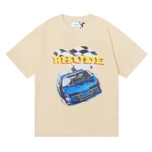 rhude racing t shirt multicolor