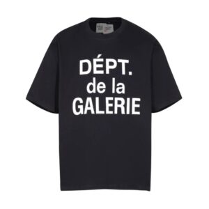 gallery dept black tee multicolor