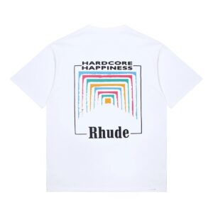 rhude rainbow t shirt multicolor