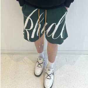 rhude jacquard knit shorts multicolor