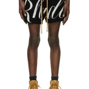 rhude jacquard knit shorts multicolor