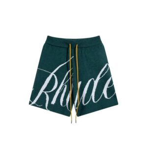 rhude jacquard knit shorts multicolor