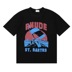 rhude sail print t shirt multi