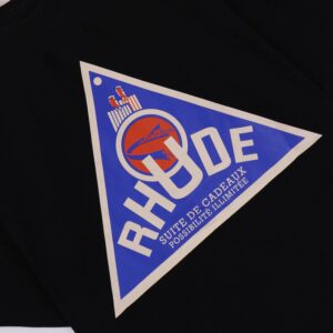 rhude graphic tee black