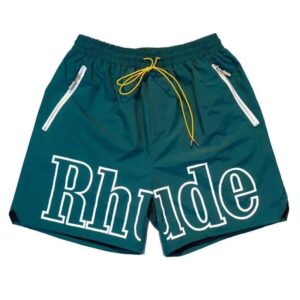 rhude 3m reflective beach shorts multicolor