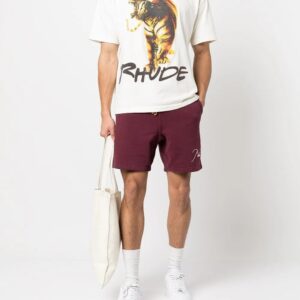 rhude tiger print t shirt multicolor
