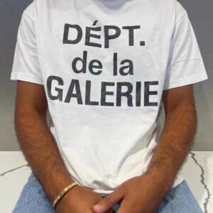 gallery dept black tee multicolor