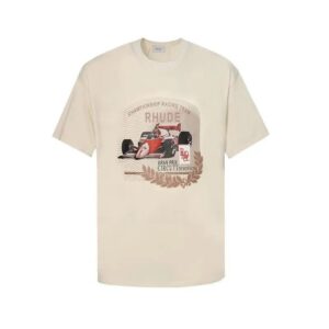 rhude graphic print t shirt multicolor