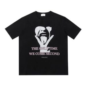 rhude graphic print t shirt multicolor