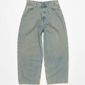 acne studios vintage wide leg jeans grey
