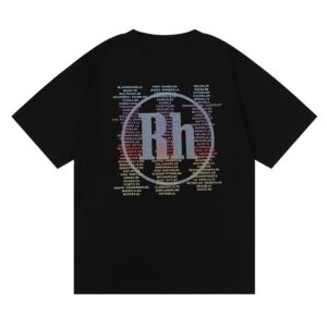 rhude racing t shirt multicolor