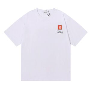 rhude monaco print t shirt multicolor