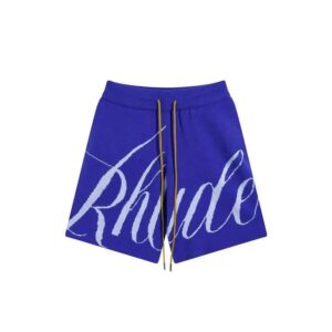 rhude jacquard knit shorts multicolor