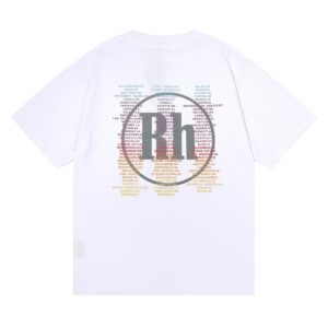 rhude racing t shirt multicolor