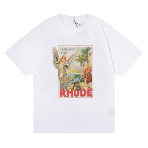 rhude print t shirt multi