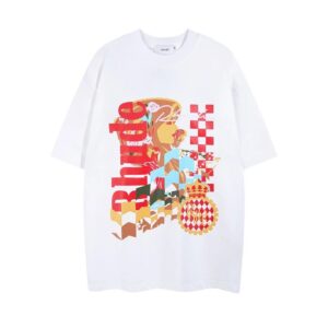rhude graphic oversized t shirt multi