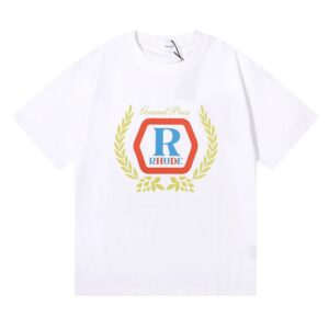 rhude wheat logo tee multicolor