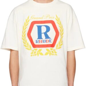 rhude wheat logo tee multicolor