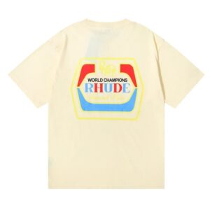 rhude wheat logo tee multicolor