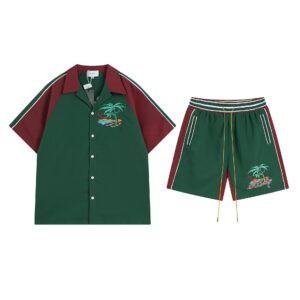 rhude palm tree embroidery set multicolor