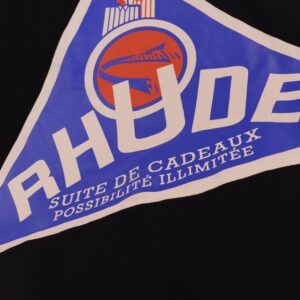 rhude graphic tee black