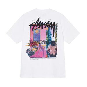 stussy heart print t shirt multi
