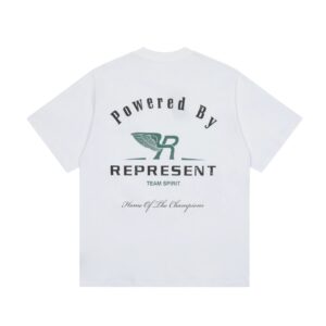 represent wing logo tee black