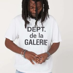 gallery dept black tee multicolor