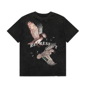 represent hunting eagle tee black/white
