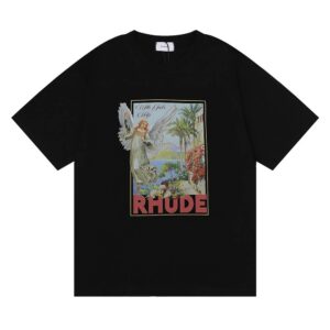rhude print t shirt multi