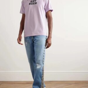 gallery dept gold print t shirt pink