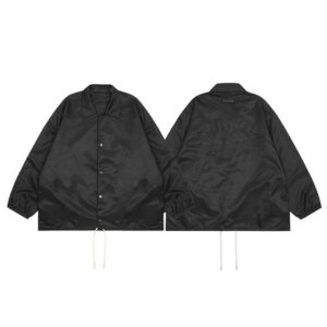 fear of god coach jacket black
