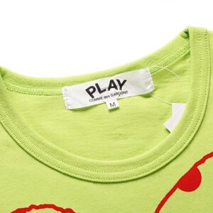 cdg play polka dot heart tee multicolor