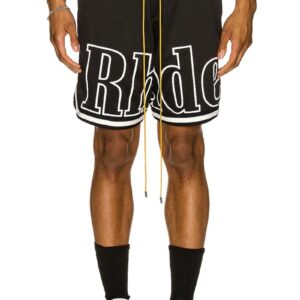 rhude colorblock mesh shorts multicolor