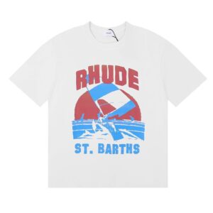 rhude sail print t shirt multi