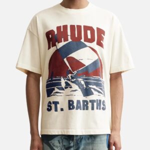 rhude sail print t shirt multi