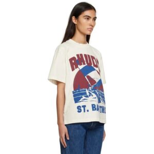 rhude sail print t shirt multi