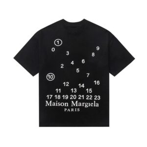 maison margiela logo tee multicolor