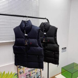 ralph lauren down vest black