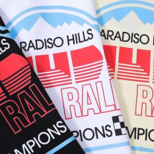 rhude rally graphic t shirt multicolor