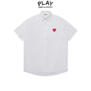 comme des garçons play heart shirt multi
